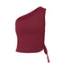 'Faer' One Shoulder Cropped Cami - Celes Fashion